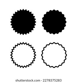 Ilustración vectorial de icono de insignia. Vector de icono de premios. Lograr signos y símbolos
