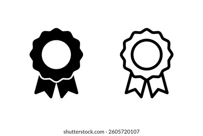 Badge icon vector illustration. Awards icon vector. Achieve sign and symbols. Stamp