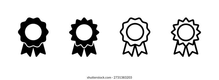 Ícone emblema ilustração vetorial. Vetor de ícone de prêmios. Consiga sinais e símbolos. Selo