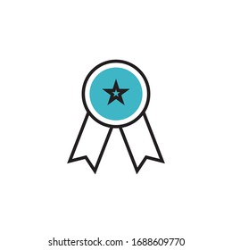 Illustration der Vektorillustration des Badge-Symbols. Vektorillustration des Badsymbol-Designs