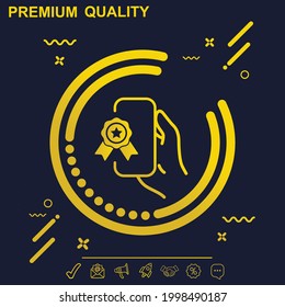 Badge icon vector illustration - modern design