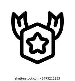 badge icon. vector line icon for your website, mobile, presentation, and logo design.