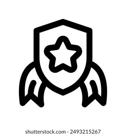 badge icon. vector line icon for your website, mobile, presentation, and logo design.