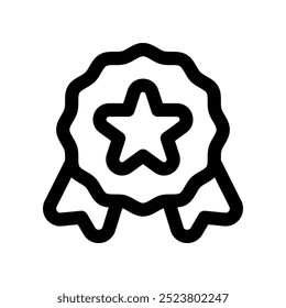 badge icon. vector line icon for your website, mobile, presentation, and logo design.