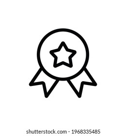 Badge icon vector. Medal sign