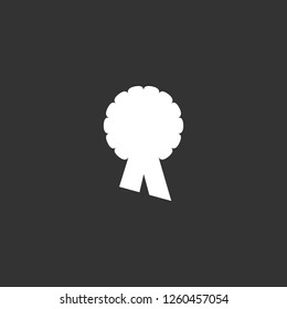 badge icon vector. badge sign on black background. badge icon for web and app