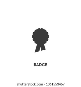 badge icon vector. badge sign on white background. badge icon for web and app