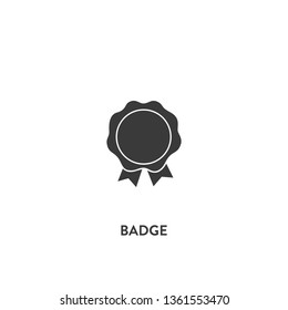 badge icon vector. badge sign on white background. badge icon for web and app