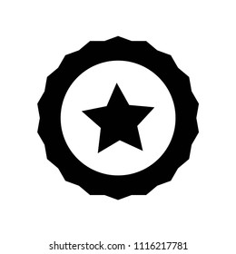 Badge icon vector icon. Simple element illustration. Badge symbol design. Can be used for web and mobile.