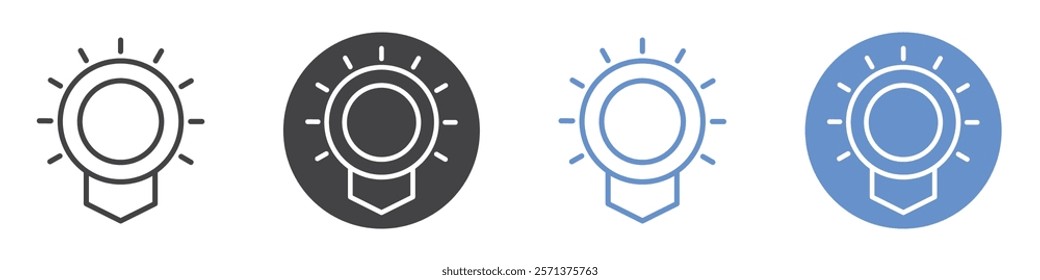 Badge icon vector symbol outline sign