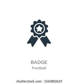 Badge icon vector. Trendy flat badge icon from football collection isolated on white background. Vector illustration can be used for web and mobile graphic design, logo, eps10