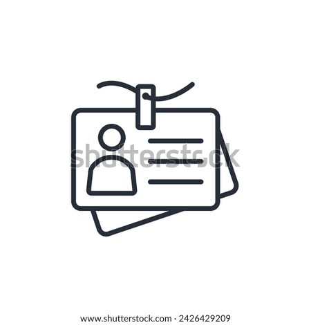 badge icon. vector.Editable stroke.linear style sign for use web design,logo.Symbol illustration.