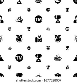 los iconos de badge se muestran sin problemas. Incluida la marca comercial editable, fotografía de boda, pirata, servicio de reparación de bicicletas, medalla, recompensa, íconos de Idea. íconos de placa para web y móvil.