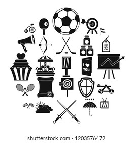 Badge icons set. Simple set of 25 badge vector icons for web isolated on white background