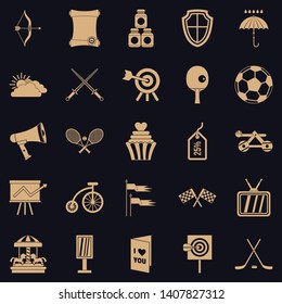 Badge icons set. Simple set of 25 badge vector icons for web for any design