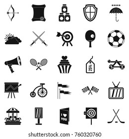 Badge icons set. Simple set of 25 badge vector icons for web isolated on white background