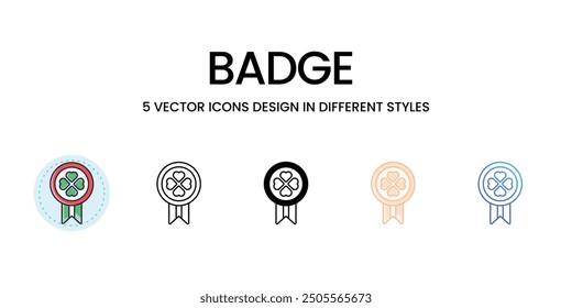 Badge icons set vector illustration. vector stock