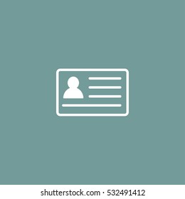 badge id card icon vector, can be used for web and mobile design