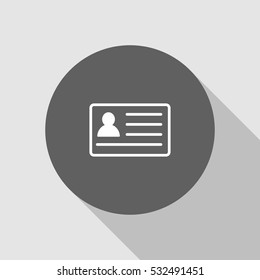 badge id card icon vector, can be used for web and mobile design