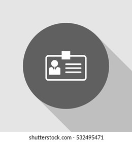 badge id card icon vector, can be used for web and mobile design