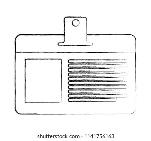 badge ID document isolated icon
