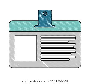 badge ID document isolated icon