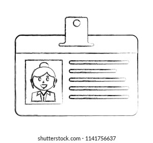 badge ID document isolated icon