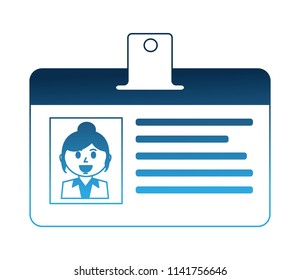 badge ID document isolated icon