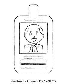 badge ID document isolated icon