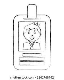 badge ID document isolated icon