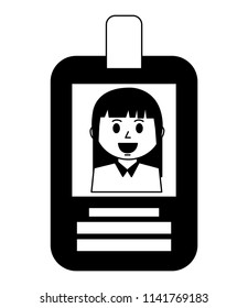badge ID document isolated icon