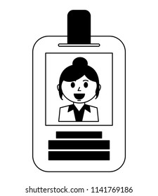 badge ID document isolated icon