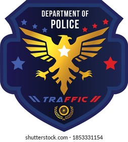 Badge Illustration Design for Police