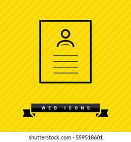 badge isolated minimal icon. document graph line vector icon for websites and mobile minimalistic flat design. 