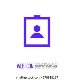 badge isolated minimal icon. document graph line vector icon for websites and mobile minimalistic flat design. 