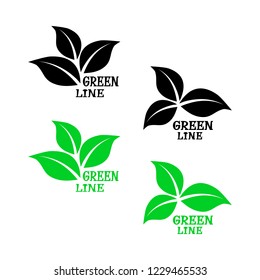 Badge isolated on white background. Graphic elements for natural cosmetics, health, beauty.