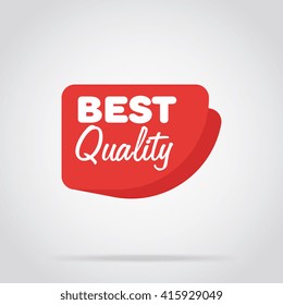 Badge isolated vector in flat design style. Colorful abstract badge or label. Best quality.