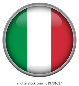 Badge with Italian flag