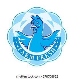 Badge, label or logo design templates of healthy organic natural farm