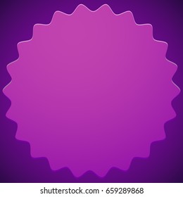 Badge, label, starburst shape
