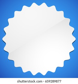 Badge, label, starburst shape