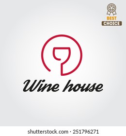 Badge or label for wine, winery or wine house