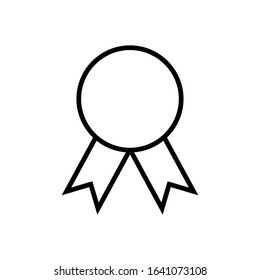 badge line art vector icon - ui icon vector