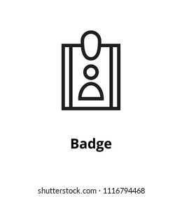 Badge line icon