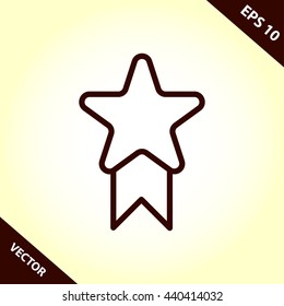 badge line icon