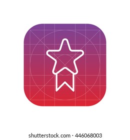 badge line icon