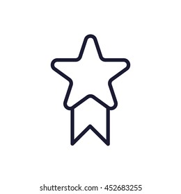 badge line icon