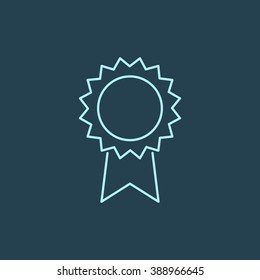Badge Line Icon. Eps-10.