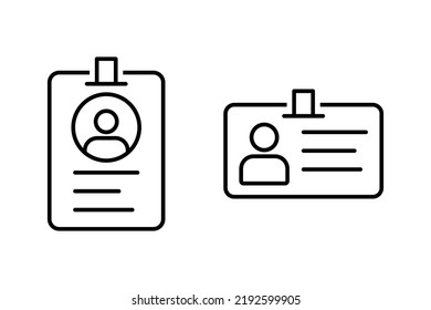 Badge line icon set simple design