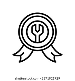 badge line icon. vector icon for your website, mobile, presentation, and logo design.